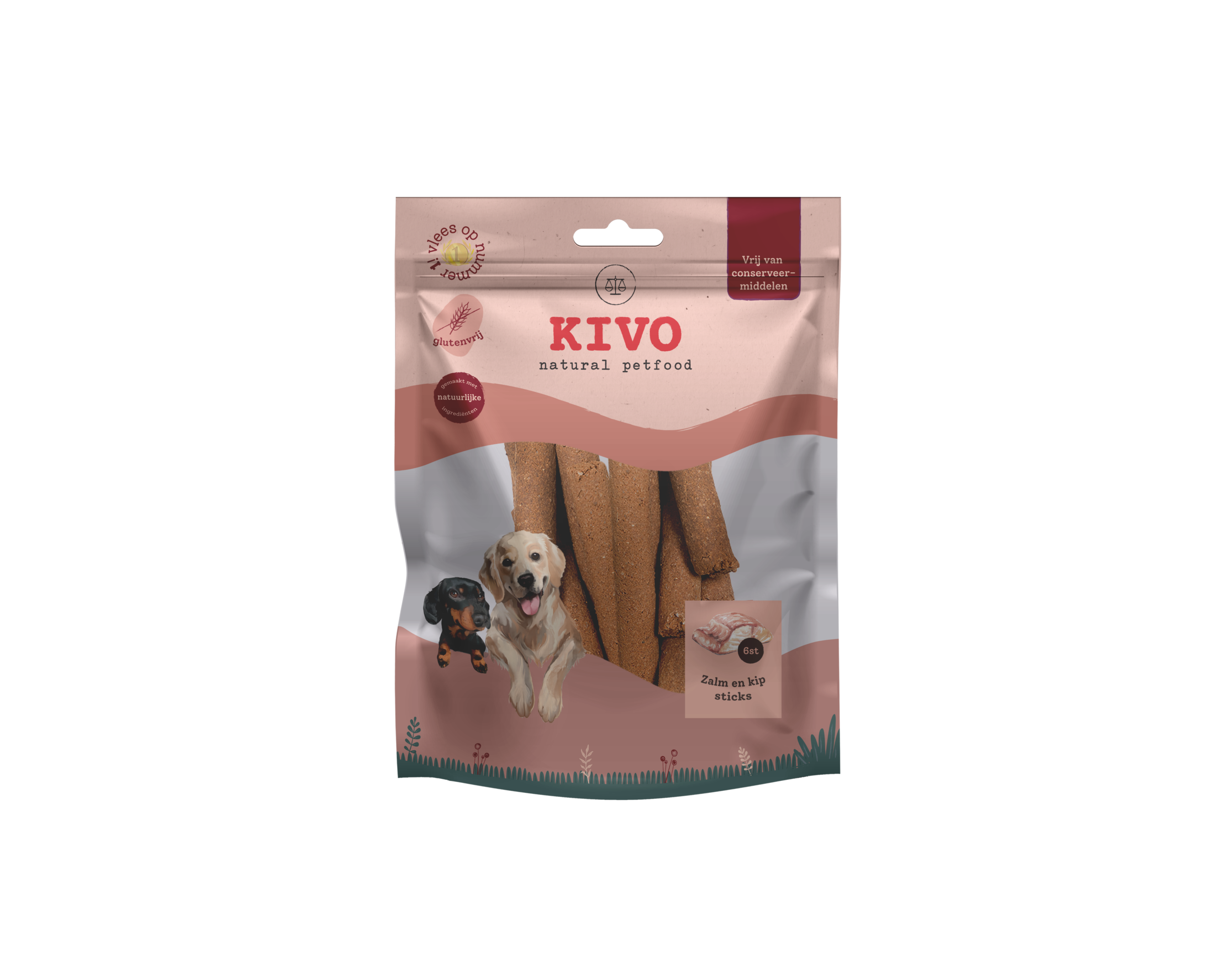 Kivo Sticks Zalm & Kip